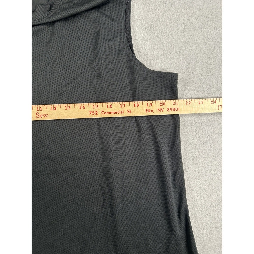 Nike Dri-Fit Mens Sleeveless Black Workout Shirt Tank Top Black XL - Picture 3 of 7